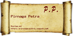 Pirnaga Petra névjegykártya