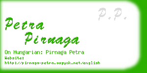 petra pirnaga business card